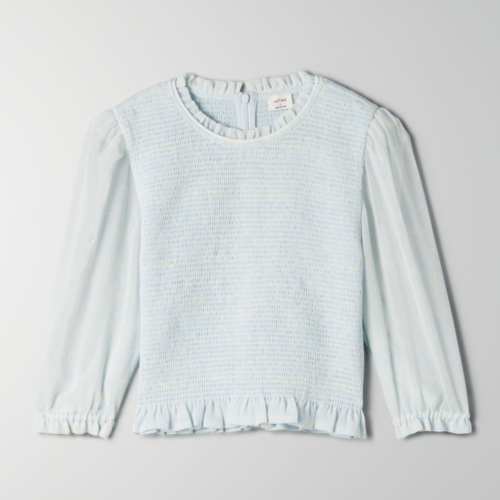 Aritzia Wilfred Tempest Shortsleeve Blouse